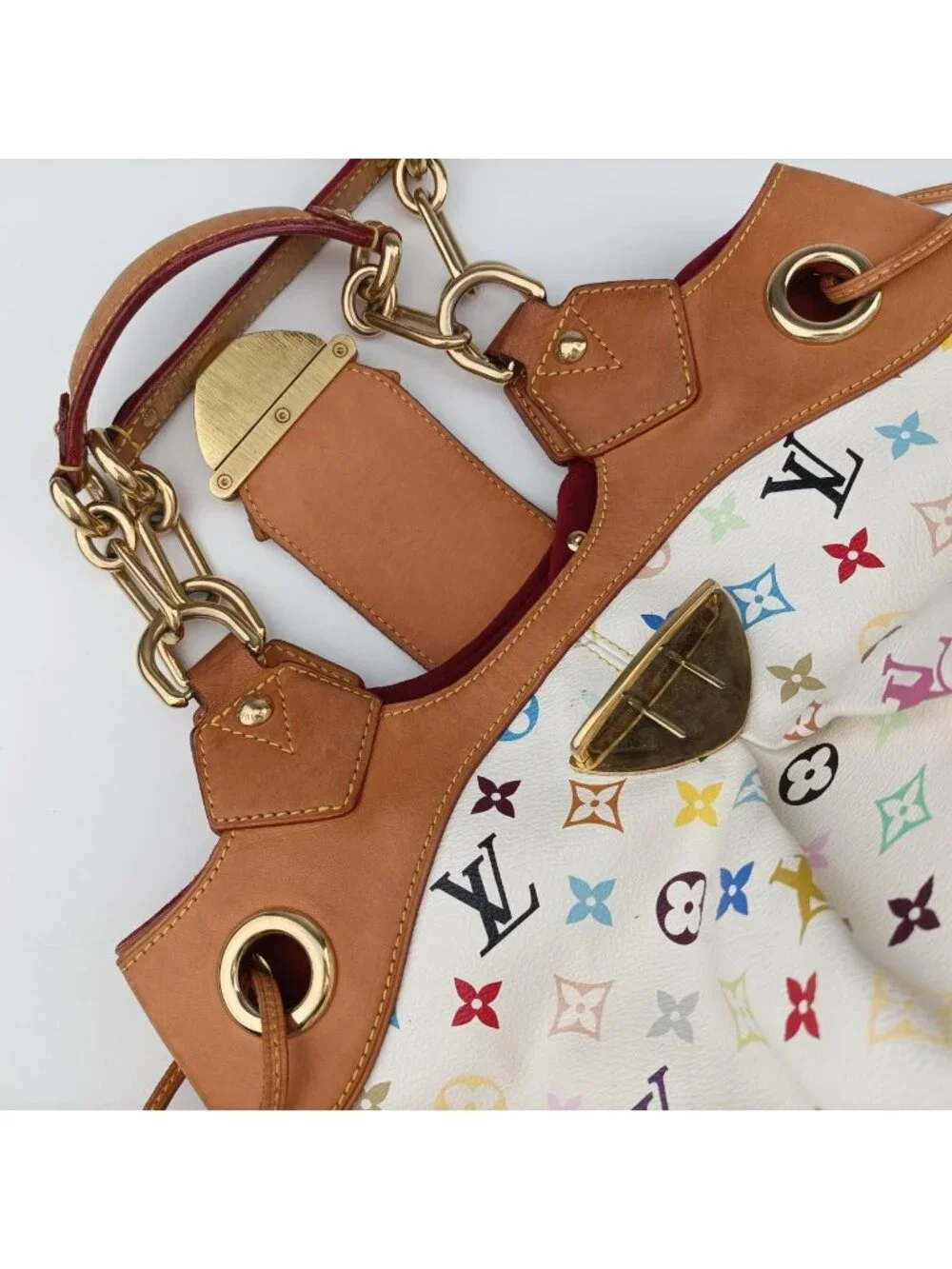 Louis Vuitton Ursula Blanc Monogram Multicolor Handbag